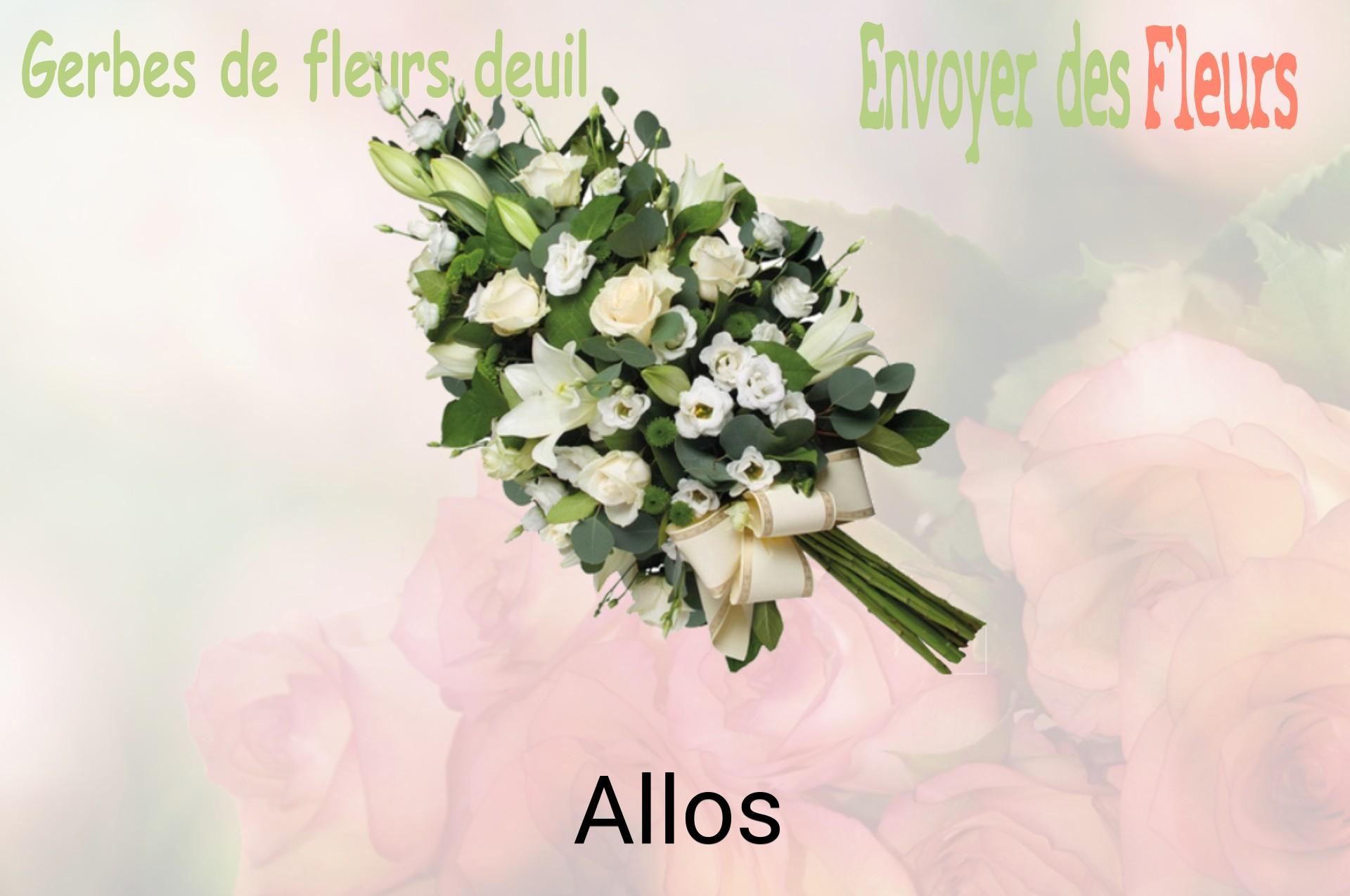 Gerbe de fleurs de deuil livrée à Allos